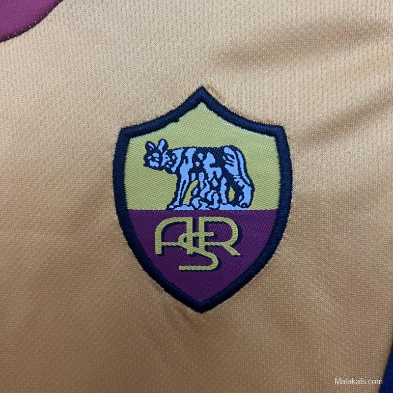 Retro 01/02 Kids Roma Home Size 16-28 Jersey