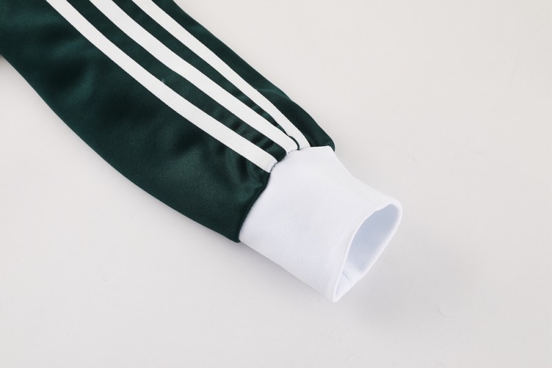 2025 Adidas Original Green Full Hoodie Zipper Jacket +Long Pants