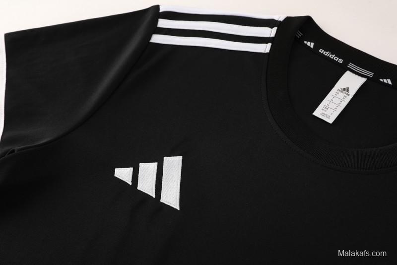 2025 Adidas Black Short Sleeve Jersey+Shorts