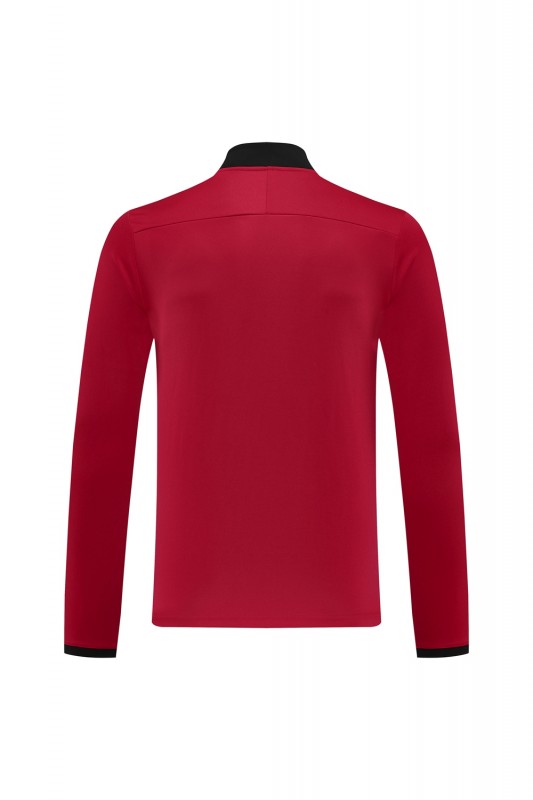 2025 Nike Red Full Hoodie Zipper Jacket +Long Pants