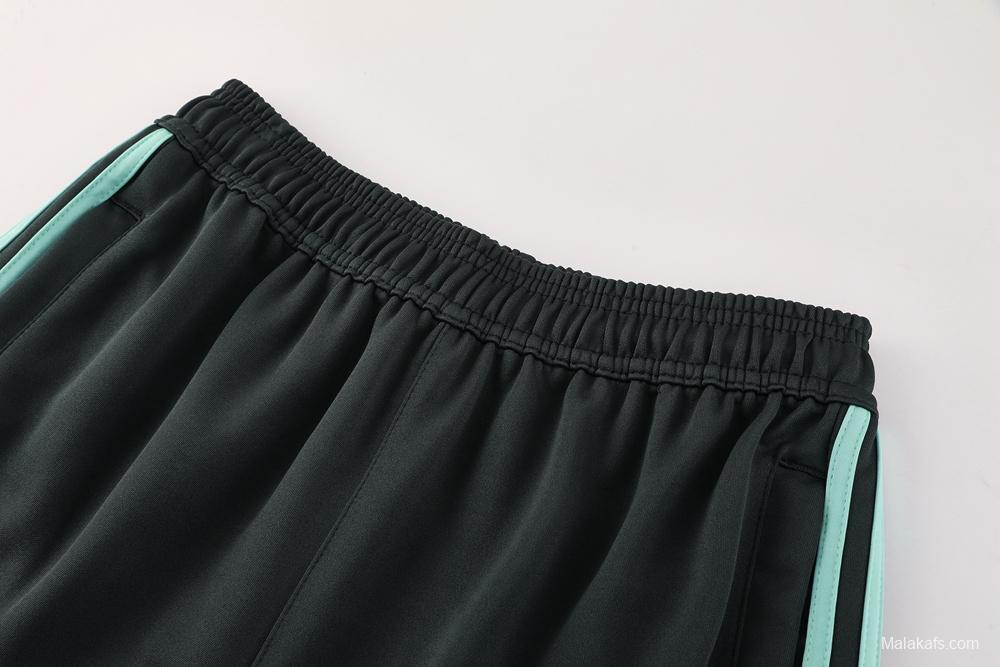 2025 Adidas Dark Grey Full Zipper Jacket +Long Pants