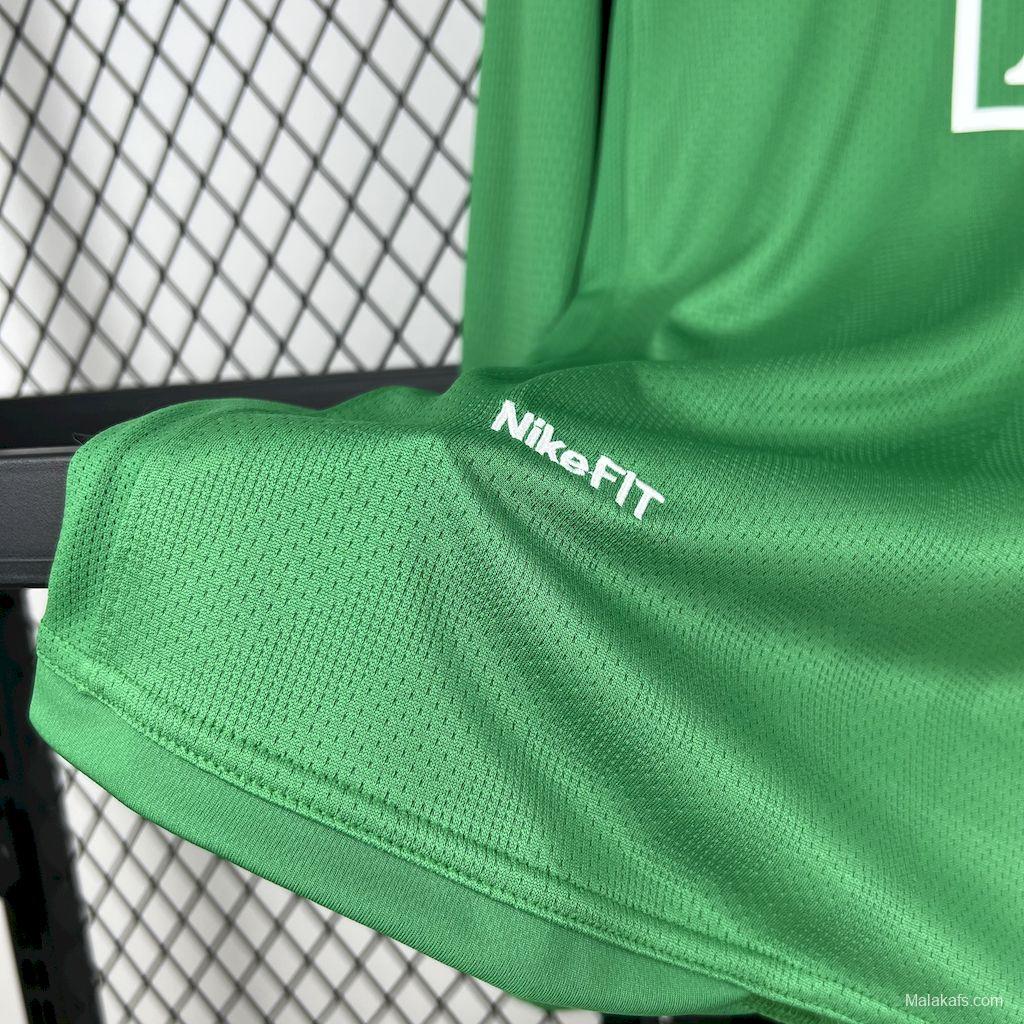 2007/08 Manchester United Green Goalkeeper Long Sleeves Retro Jersey