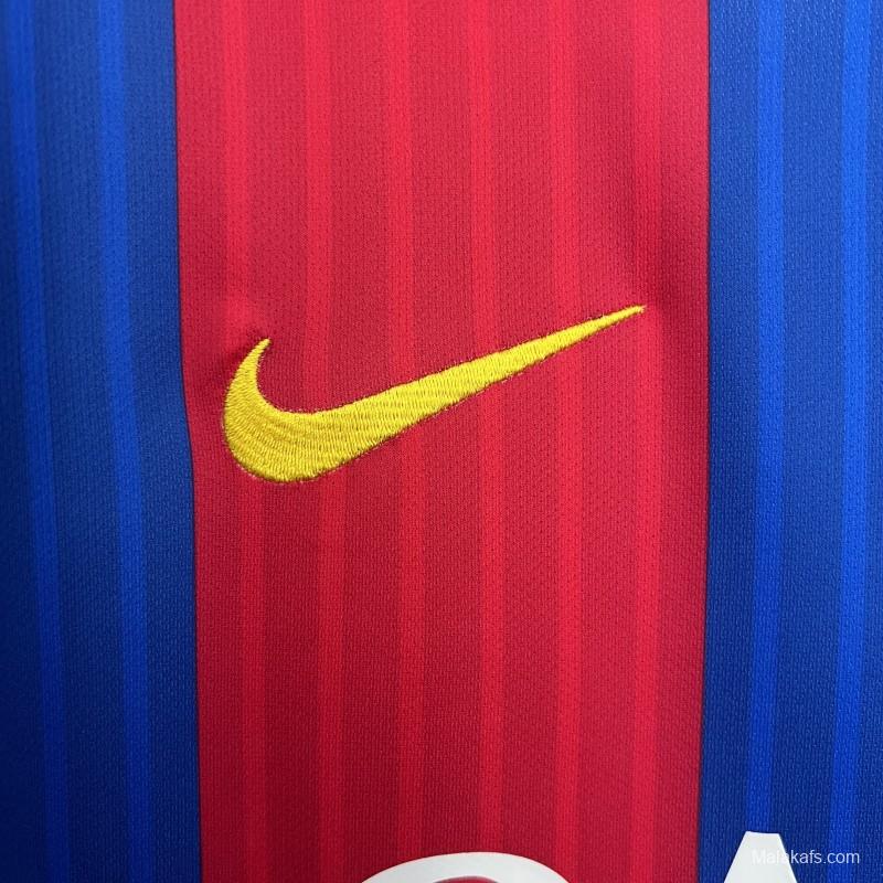 14/15 Retro Long Sleeve Barcelona Home Jersey