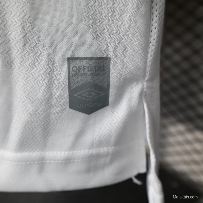 Player Version 25/26 Santos Home Jersey With Full Sponsors