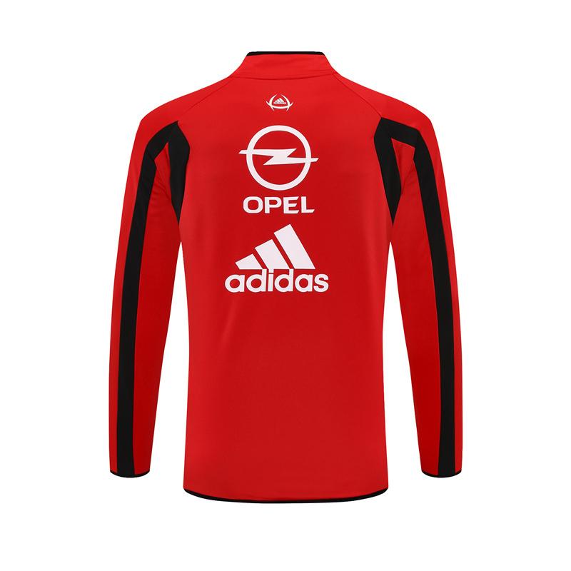 Retro 05/06 AC Milan Red Half Zipper Jacket