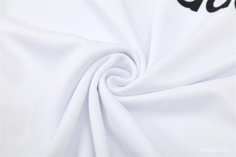 Retro 05/06 AC Milan White Half Zipper Jacket+Long Pants