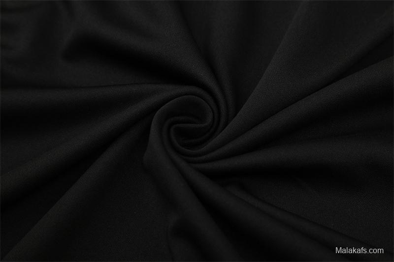 Retro 04/05 Real Madrid Black Half Zipper Jacket+Long Pants