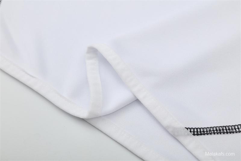 Retro 13/14 Real Madrid White Half Zipper Jacket