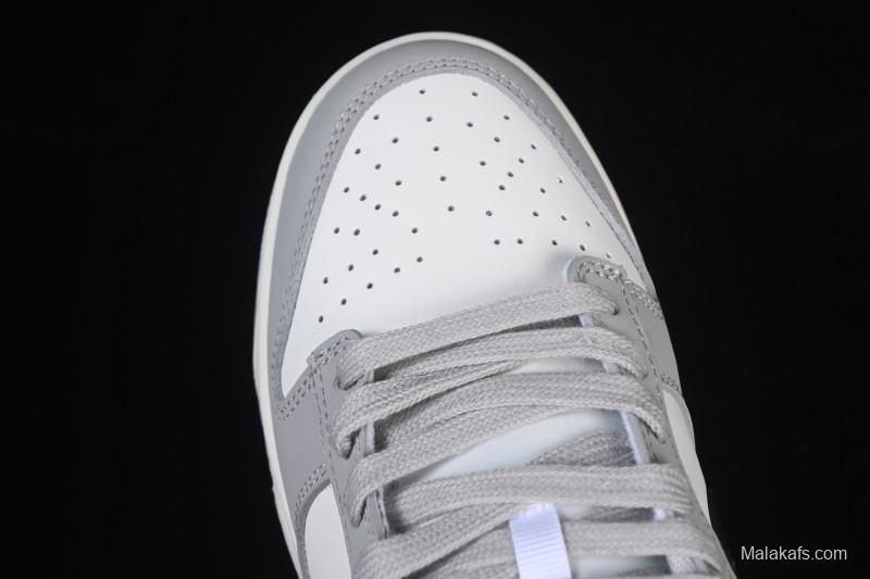 Nike SB Dunk Low White Black Grey Low-Top Casual Skate Shoes - IB3079-101