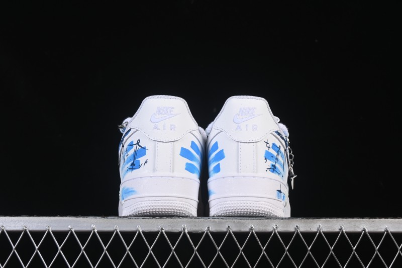 Nike Air Force 1 '07 Low Sagittarius Hand-Painted Doodle Zodiac Series Low-Top Casual Sneakers - 11231221
