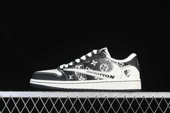 Nike Travis Scott x Fragment Design x Air Jordan 1 Low OG SP AJ1 Low Top Casual Sneakers - SC0601-052