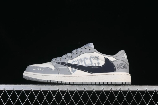 Nike Travis Scott x Fragment Design x Air Jordan 1 Low OG SP AJ1 Low-Top Casual Sneakers - LD2025-023