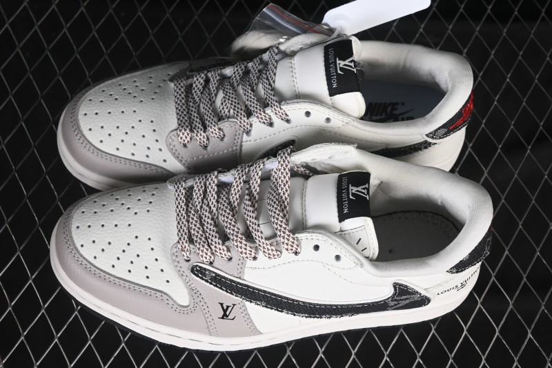 Nike Travis Scott x Fragment Design x Air Jordan 1 Low OG SP AJ1 Low Top Casual Sneakers - JW1188-143