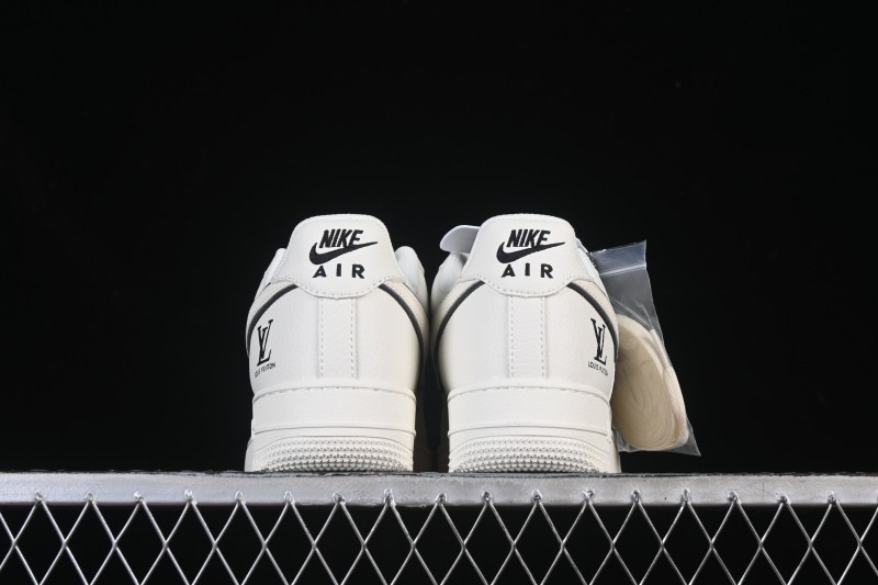 Nike Air Force 1 '07 Low LV Collaboration Off-White Small Swoosh Casual Sneakers - CS5288-035
