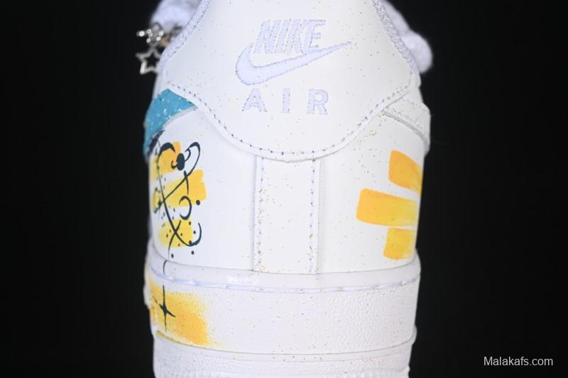 Nike Air Force 1 '07 Low Leo Hand-Painted Doodle Zodiac Series Low-Top Casual Sneakers - 723-822