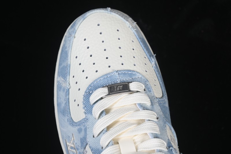 Nike Air Force 1 '07 Low Levi's White Light Blue Casual Sneakers - YF9511-814