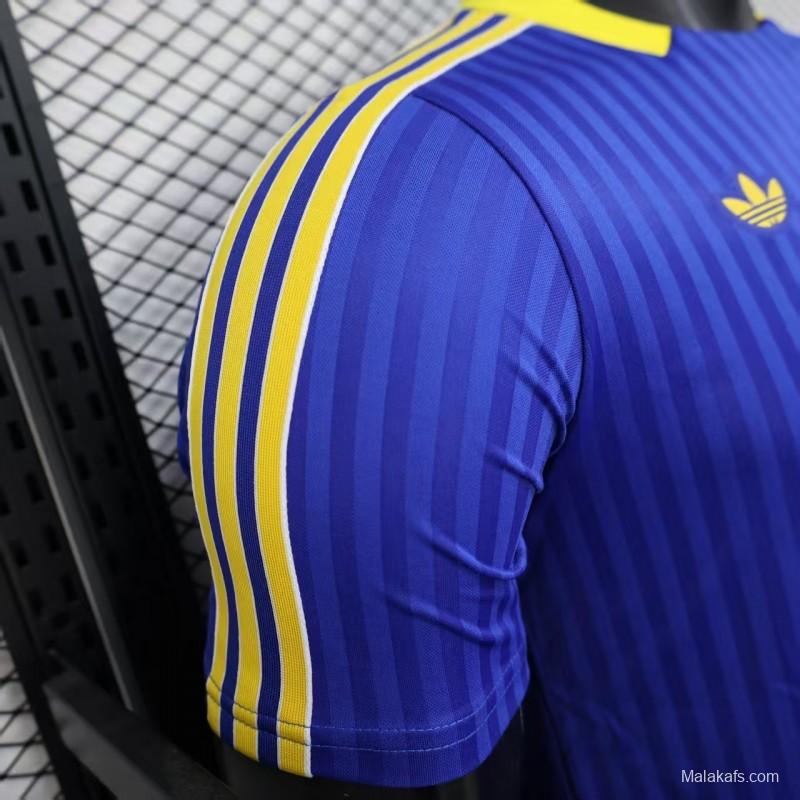 Player Version 25/26 Adidas Boca Juniors Terrace Icons Jersey