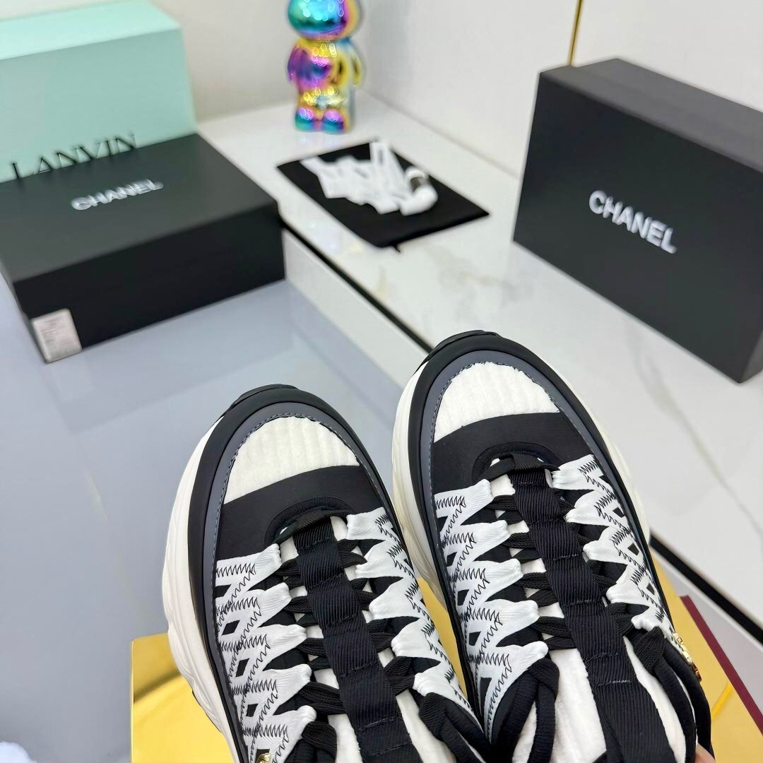 Chanel 2025/SS Panda Loafers Casual Sneakers - LY00360