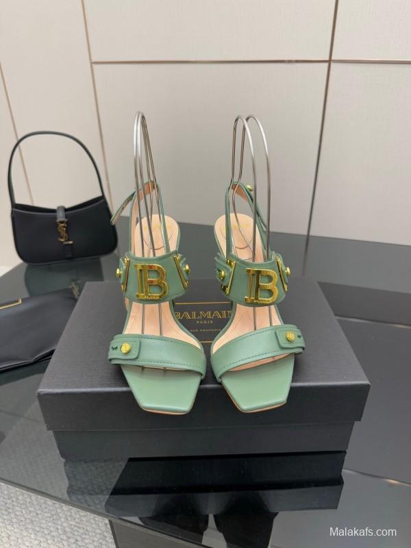 Balmain 2025/SS Metal Heel High Heel Sandals - KFY00320