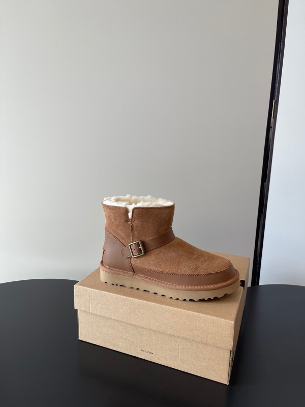 UGG 4512 Flat Buckle Ultra Wool Anti-Slip Snow Boots - AS00290