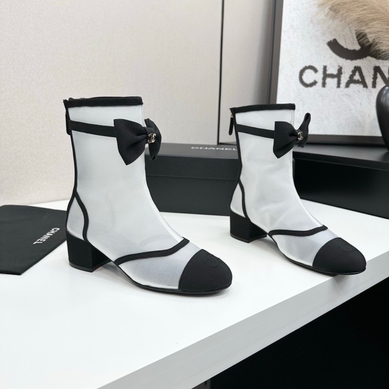 Chanel 2025 SS Classic Bow Ankle Boots - LY00