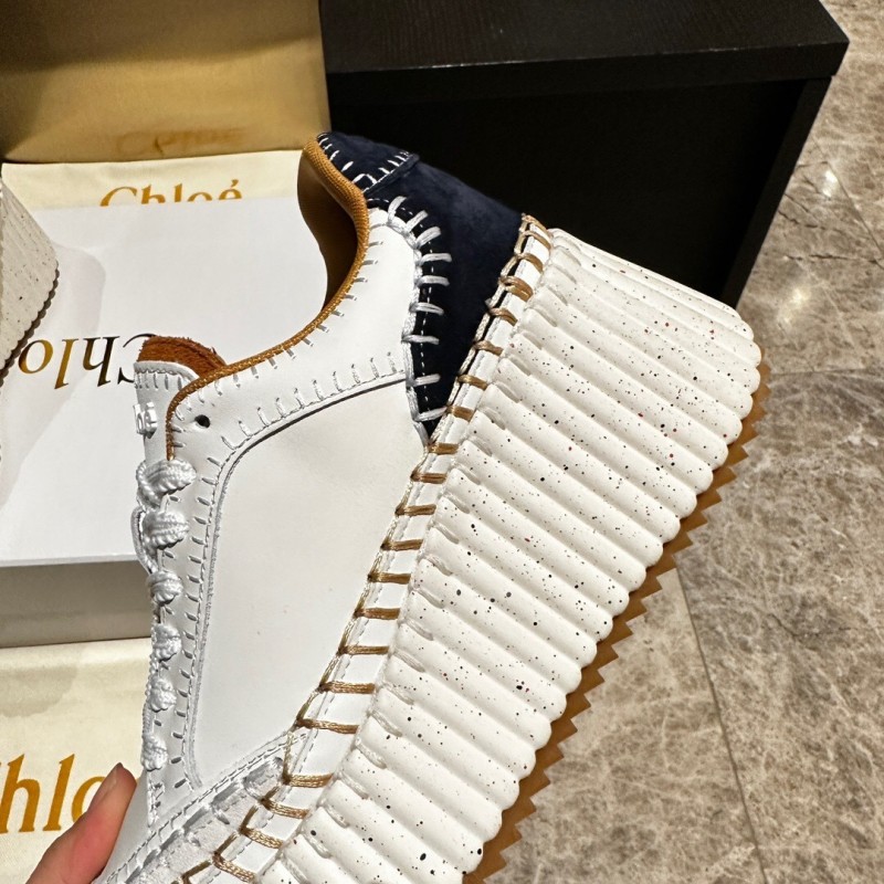 Chloe Spring Summer 2025 Hand-Stitched Mark Line Casual Shoes - LY00350