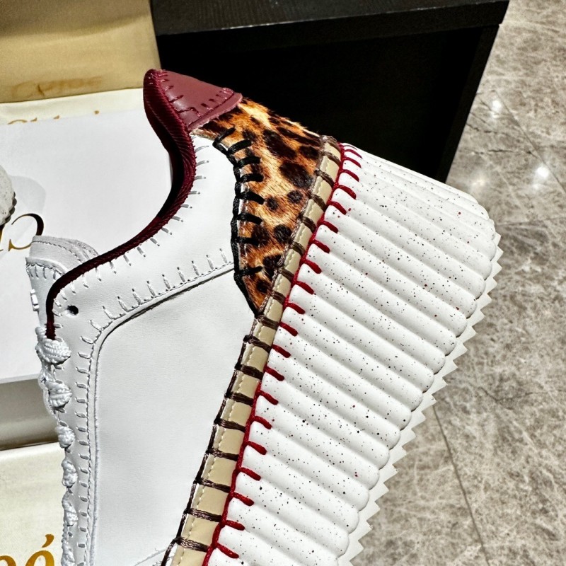 Chloe 2025/SS Hand-Stitched Mark Line Casual Shoes - LY00350