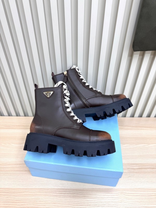 Prada 2025 SS Platform Martin Boots - LY0350