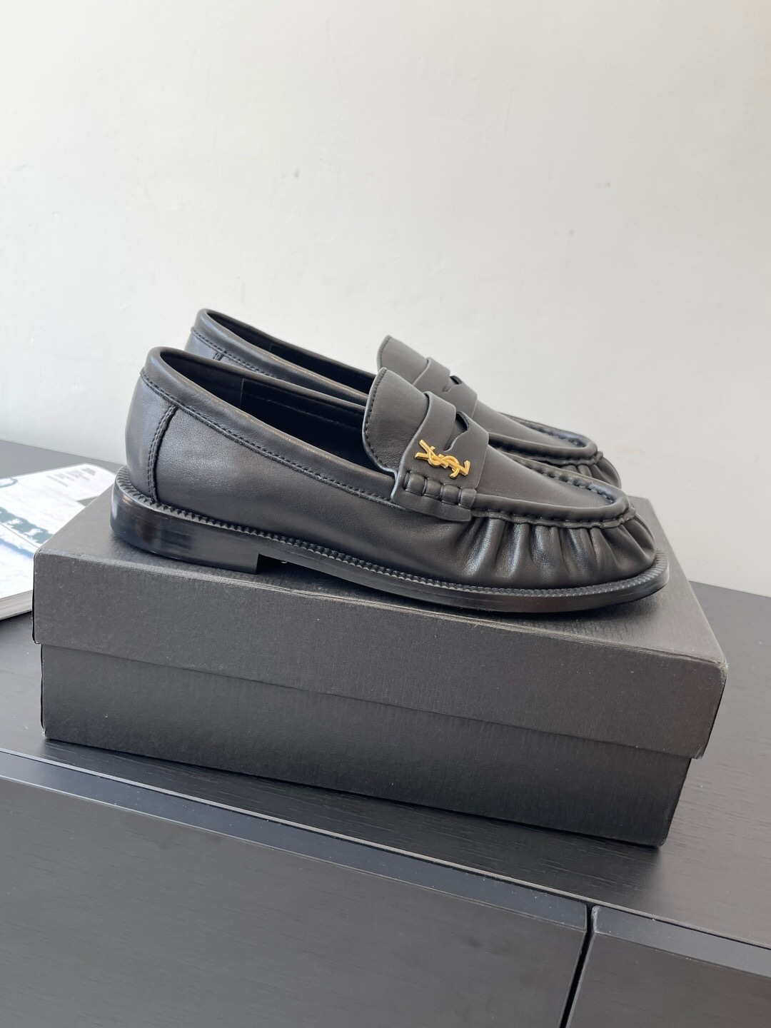 Saint Laurent Classic Loafer Mule Flats - KFY00350