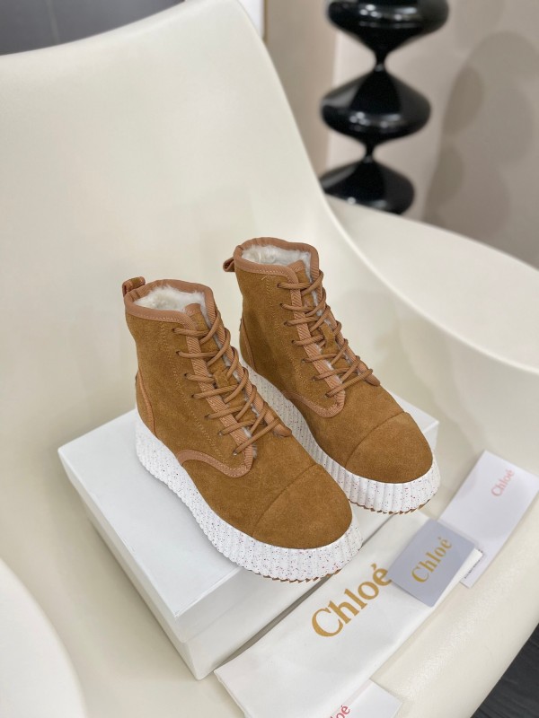 Chloe 2025 SS New Snow Boots with Lightweight Rubber Sole - LY00350