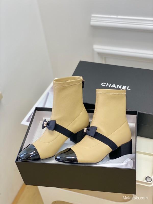Chanel 2025/SS Bow Mary Jane Ankle Boots - LY00320