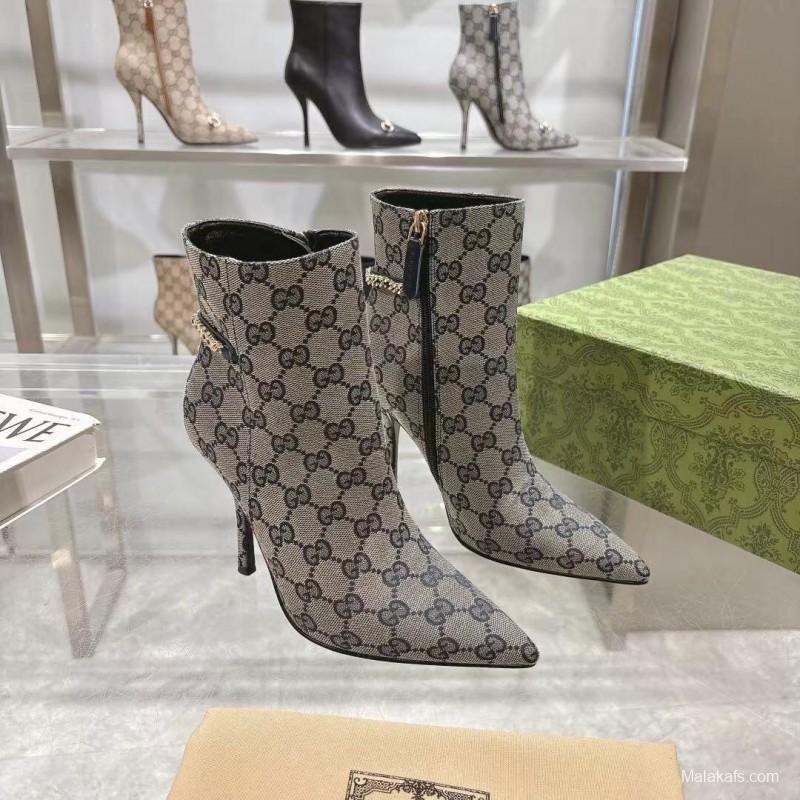 Gucci Classic Women's Shoes with 10.5cm Heel and Original GG Buckle - LY00370
