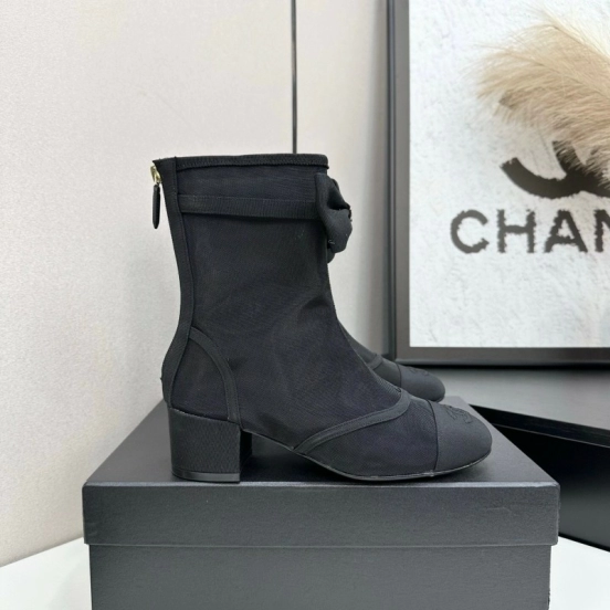 Chanel 2025 SS Classic Bow Ankle Boots - LY00