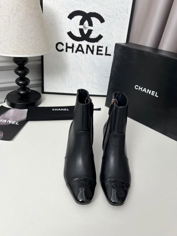 Chanel 2025 SS Double C Heel Fashion Boots - LY00370/LY00400