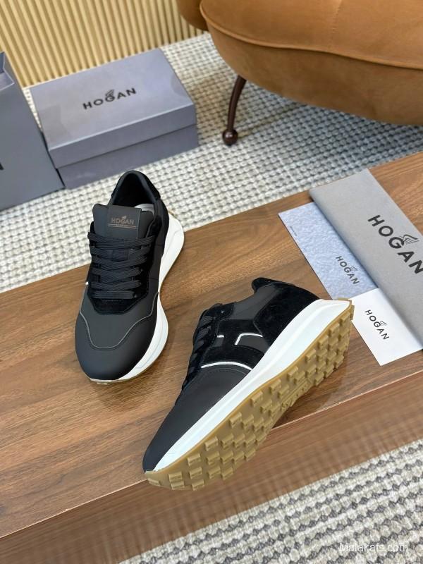 Hogan H-STRIPES Series Couple Thick Sole Dad Shoes Airship Sneakers - AS00350