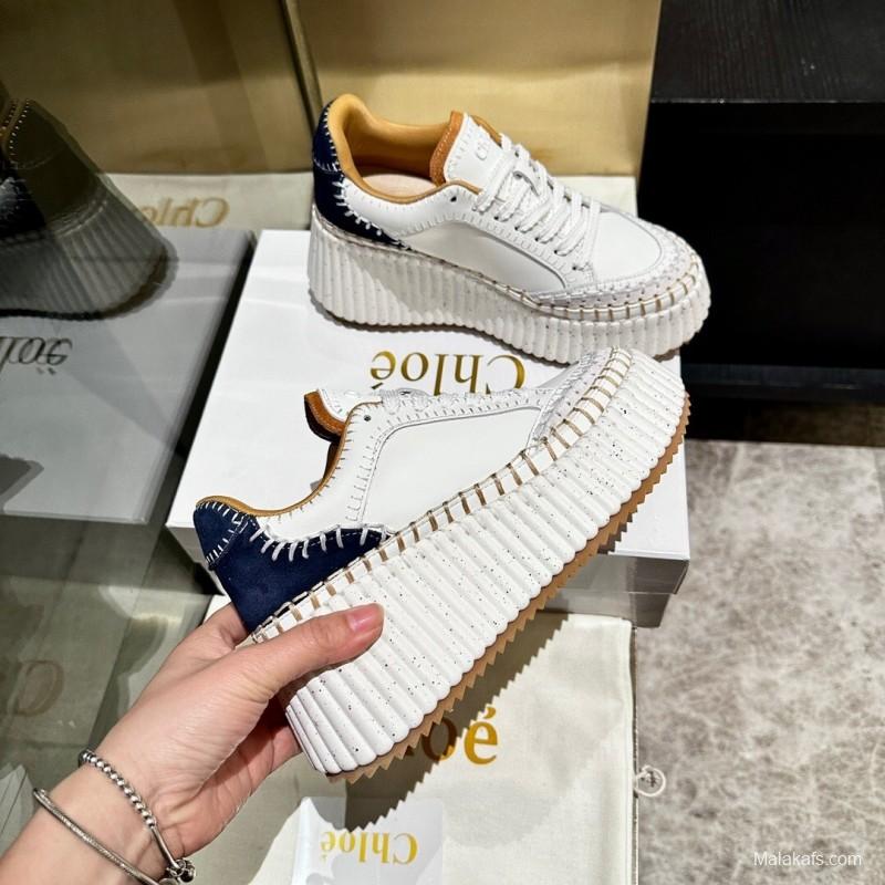 Chloe Spring Summer 2025 Hand-Stitched Mark Line Casual Shoes - LY00350