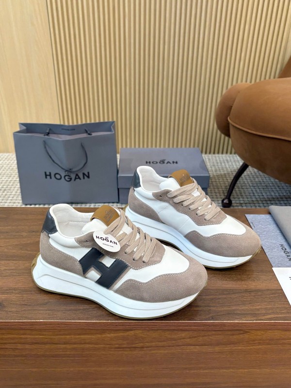 Hogan H-STRIPES Series Couple Thick Sole Dad Shoes Airship Shoes Casual Sports Shoes - AS00350