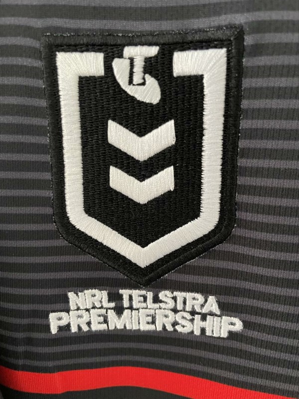 25/26 Penrith Panthers Black with Rainbow Horizontal Stripes Jersey