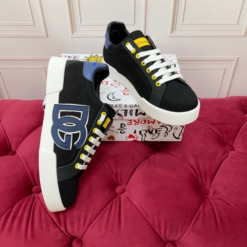 Dolce & Gabbana 2025 SS New Collection Luxury Embroidered Logo Sneakers - AS00300