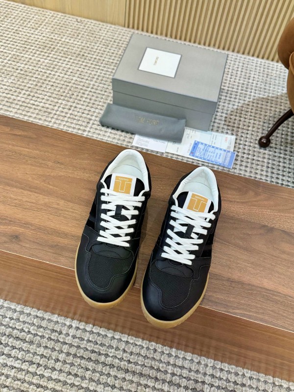 TOM FORD 2025 SS Casual Shoes with Classic Color Blocking and Imported Leather Insole - AS00350