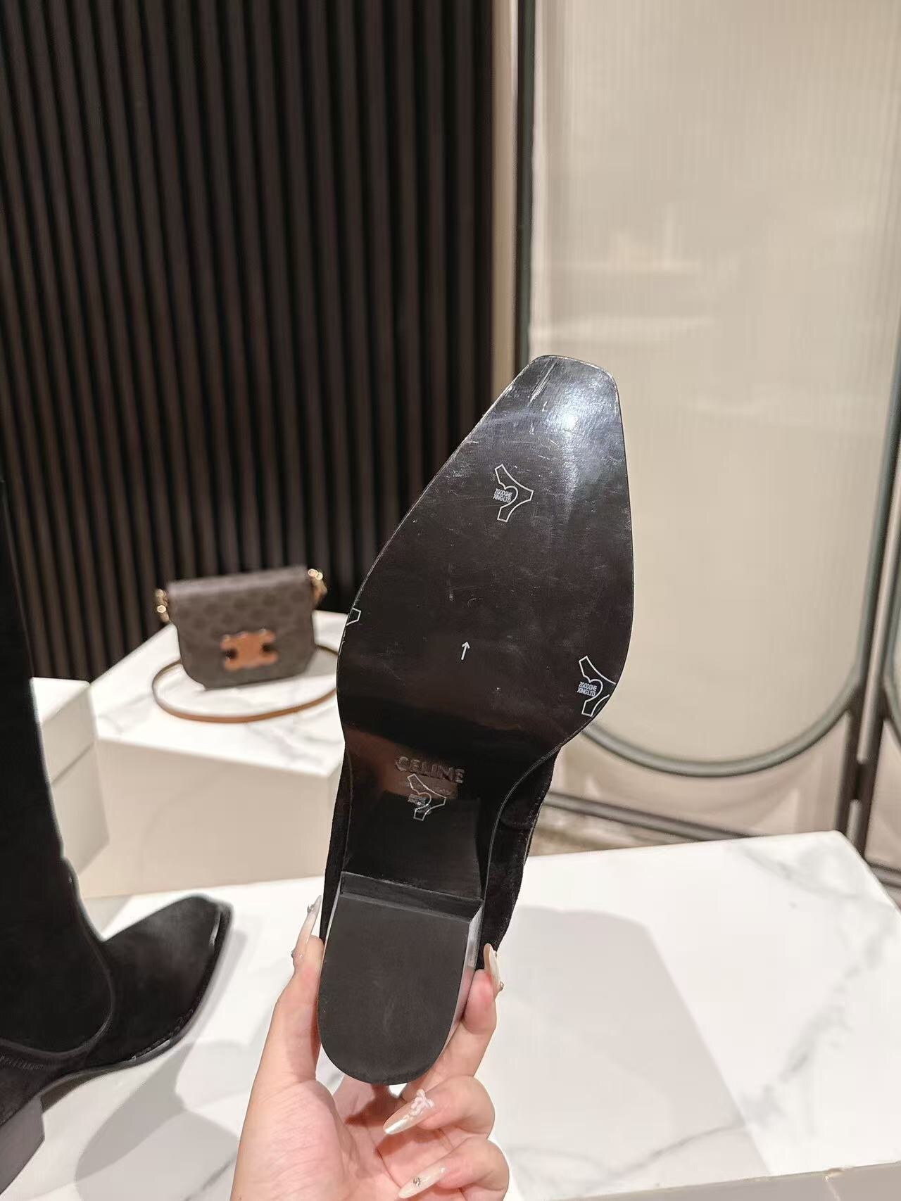 CELINE 2025 SS Fashion Boots with Arch of Triumph Logo - LY00500