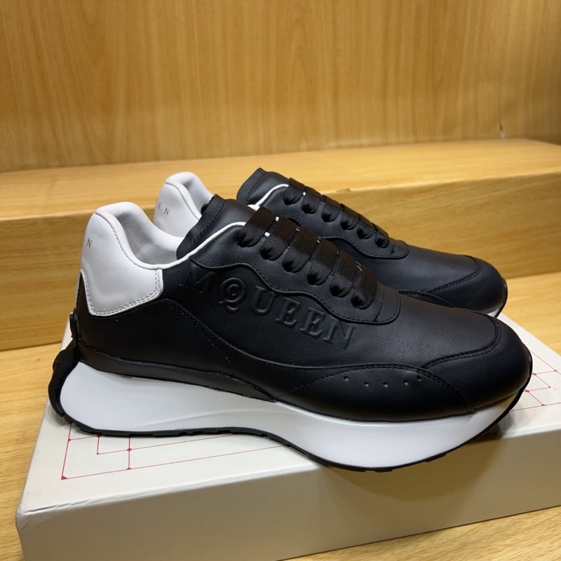 Alexander McQueen Spring 2025 Platform Sneakers with Logo Print - AS00320