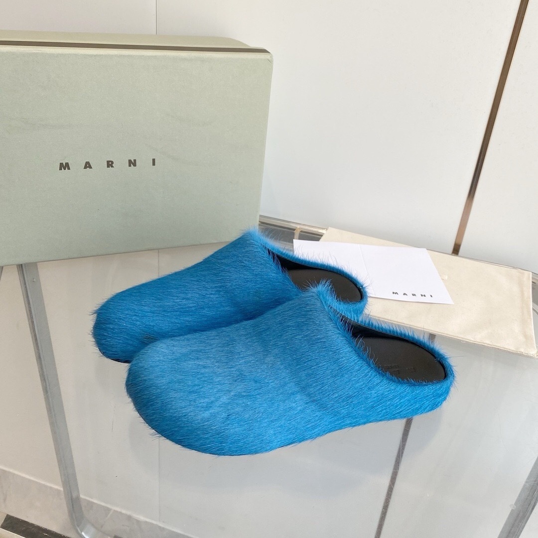 Marni 2025/SS Pony Hair Loafer Shoes - LY00