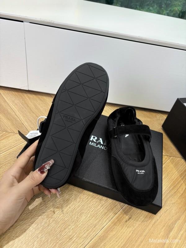 Prada Metal Toe Thin Sole Training Shoes Casual Shoes - LY00260
