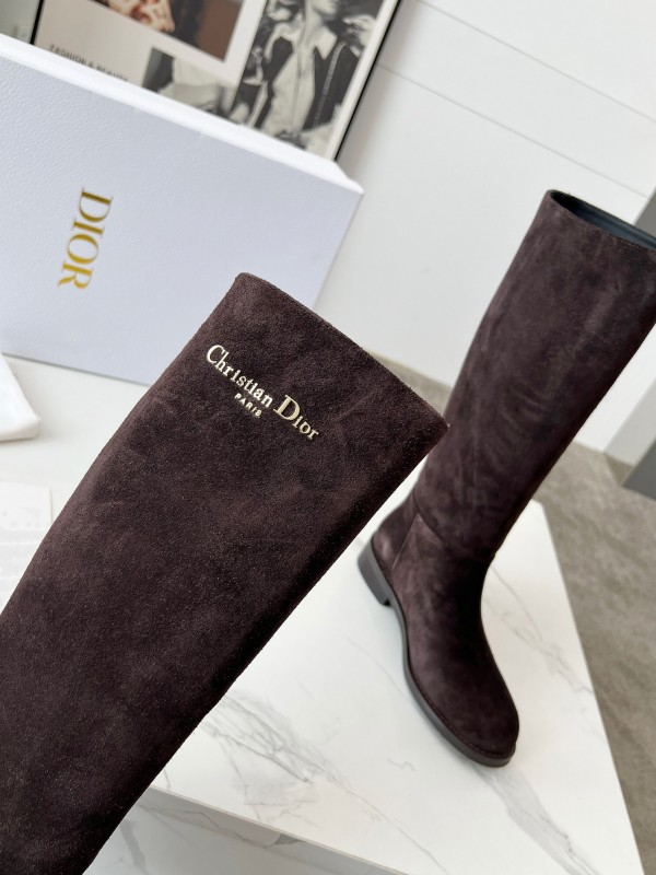 Dior 2025/ss Retro British Style Brogue New Knight Boots - LY00440