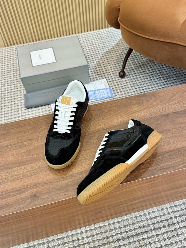 TOM FORD 2025 SS Casual Shoes with Classic Color Blocking and Imported Leather Insole - AS00350