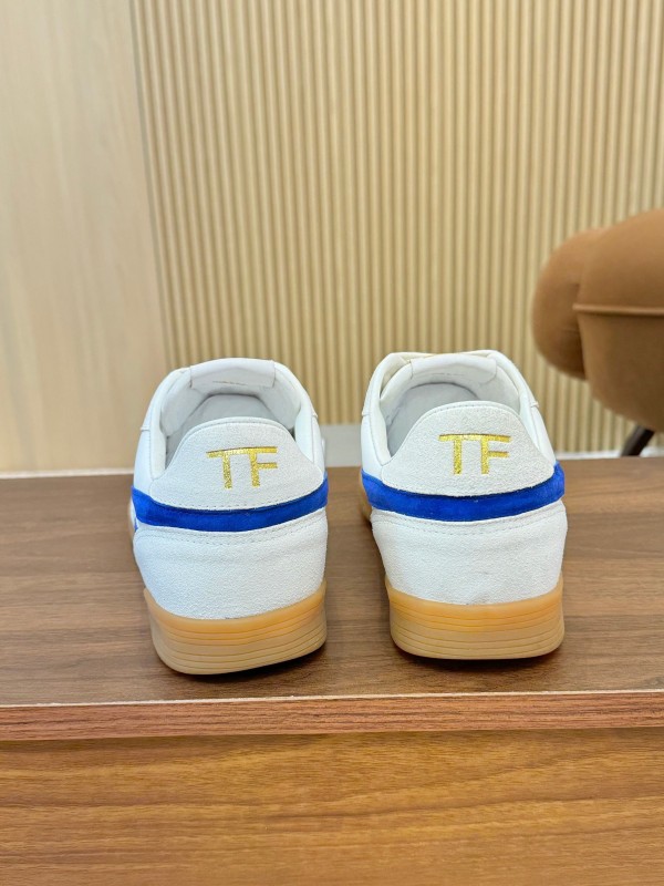 Tom Ford 2025 SS Casual Shoes with Classic Color Blocking and Imported Leather Insole - AS00350
