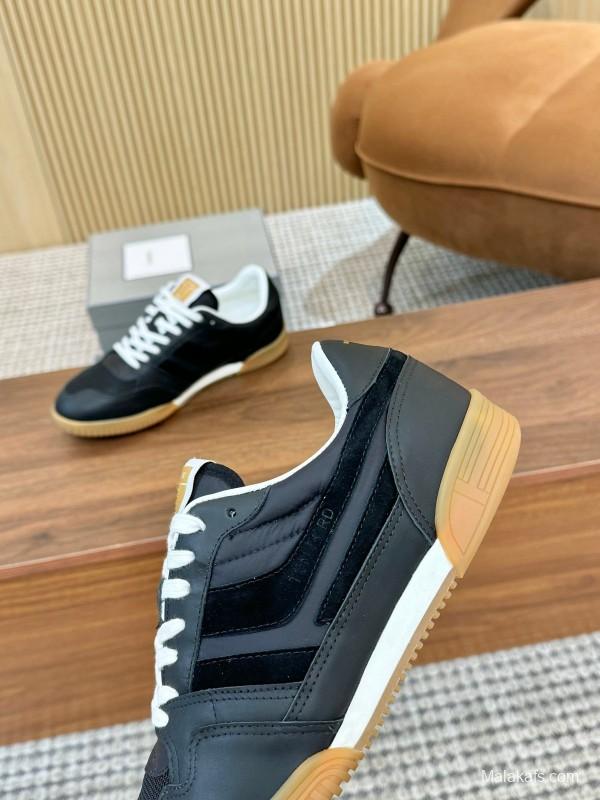 TOM FORD 2025 SS Casual Shoes with Classic Color Blocking and Imported Leather Insole - AS00350