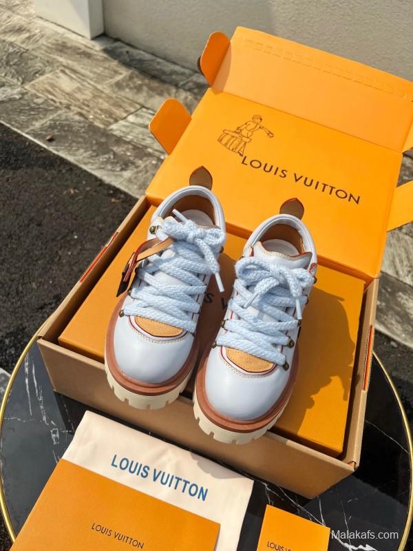 Louis Vuitton REMIX Lace-Up Derby Hiking Shoes - LY00340