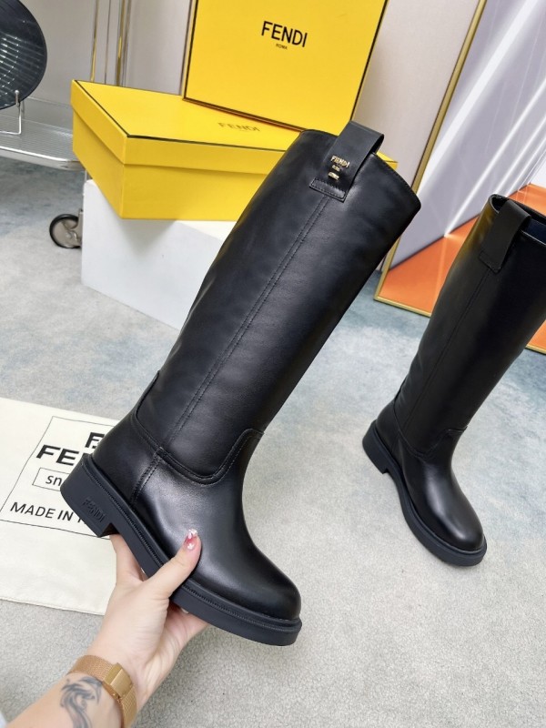 Fendi 2025/SS Fall/Winter Monogram Platform High-Top Boots - LY00480
